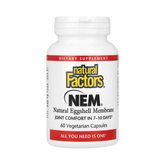 Natural Factors, NEM, Natural Eggshell Membrane, 60 Vegetarian Capsules