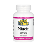 Natural Factors, Niacin, 100 Mg, 90 Tablets
