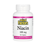 Natural Factors, Niacin, 100 Mg, 90 Tablets