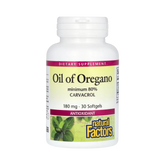 Natural Factors, Oil Of Oregano, 180 Mg, 30 Softgels