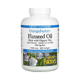 Natural Factors, OmegaFactors, Flaxseed Oil, 1000 Mg, 360 Softgels