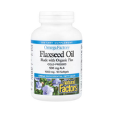 Natural Factors, OmegaFactors, Flaxseed Oil, 1,000 Mg, 90 Softgels