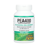 Natural Factors, PEA400, (Palmitoylethanolamide), 90 Vegetarian Capsules