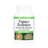 Natural Factors, Papaya Enzymes with Amylase & Bromelain, 120 Chewable Tablets