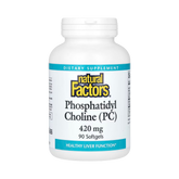Natural Factors, Phosphatidyl Choline (PC), 420 Mg, 90 Softgels