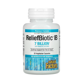 Natural Factors, ReliefBiotic IB, 7 Billion, 30 Vegetarian Capsules