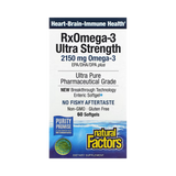 Natural Factors, RxOmega-3 Ultra Strength, 2,150 Mg, 60 Softgels