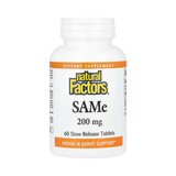 Natural Factors, SAMe, 200 Mg, 60 Slow Release Tablets