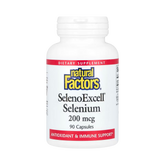 Natural Factors, SelenoExcell, Selenium, 200 Mcg, 90 Capsules