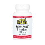 Natural Factors, SelenoExcell, Selenium, 200 Mcg, 90 Capsules