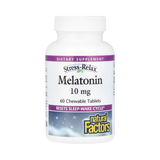 Natural Factors, Stress-Relax, Melatonin, 10 Mg, 60 Chewable Tablets