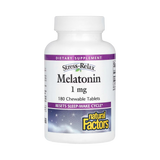 Natural Factors, Stress-Relax, Melatonin, 1 Mg, 180 Chewable Tablets