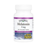 Natural Factors, Stress-Relax, Melatonin, 3 Mg, 90 Chewable Tablets