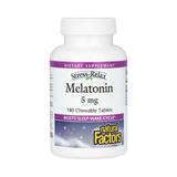 Natural Factors, Stress-Relax, Melatonin, 5 Mg, 180 Chewable Tablets