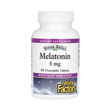 Natural Factors, Stress-Relax, Melatonin, 5 Mg, 90 Chewable Tablets
