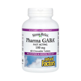 Natural Factors, Stress-Relax, Pharma GABA, 100 Mg, 60 Chewable Tablets