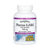 Natural Factors, Stress-Relax, Pharma GABA, 100 Mg, 60 Chewable Tablets