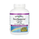 Natural Factors, Stress-Relax, Suntheanine L-Theanine, 200 Mg, 120 Chewable Tablets