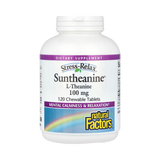 Natural Factors, Stress-Relax, Suntheanine L-Theanine, 200 Mg, 120 Chewable Tablets