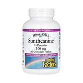 Natural Factors, Stress-Relax, Suntheanine, L-Theanine, 200 Mg, 60 Chewable Tablets