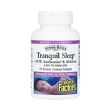 Natural Factors, Stress-Relax, Tranquil Sleep, 45 Enteric Coated Softgels