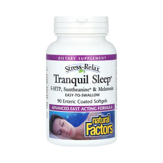Natural Factors, Stress-Relax, Tranquil Sleep, 90 Enteric Coated Softgels