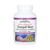 Natural Factors, Stress-Relax, Tranquil Sleep, Extra Strength, 60 Chewable Tablets