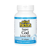 Natural Factors, Super Cod Liver Oil, 90 Softgels