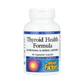 Natural Factors, Thyroid Health Formula, 60 Vegetarian Capsules