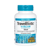Natural Factors, Travel Biotic, BB536, 10 Billion, 60 Vegetarian Capsules