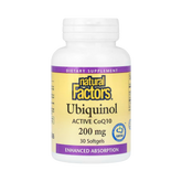 Natural Factors, Ubiquinol, 200 Mg, 30 Softgels