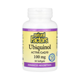 Natural Factors, Ubiquinol, Active CoQ10, 100 Mg, 30 Softgels