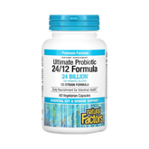 Natural Factors, Ultimate Probiotic, 24/12 Formula, 24 Billion, 60 Vegetarian Capsules