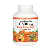Natural Factors, Vitamin C, Fruit-Flavor Chew, Tangy Orange, 500 Mg, 90 Chewable Wafers