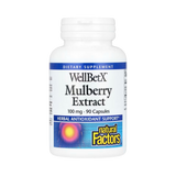 Natural Factors, WellBetX, Mulberry Extract, 100 Mg, 90 Capsules