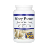 Natural Factors, Whey Factors, Grass Fed Whey Protein, Natural French Vanilla, 2 Lb