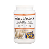 Natural Factors, Whey Factors, Grass Fed Whey Protein, Unflavored, 2 Lb