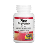 Natural Factors, Zinc Bisglycinate, 25 Mg , 60 Vegetarian Capsules