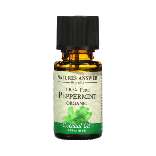 Nature's Answer - Organic Essential Oil, Peppermint, 0.5 OZ