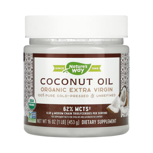 Nature's Way, Organic Extra Virgin Coconut Oil, 16 Oz