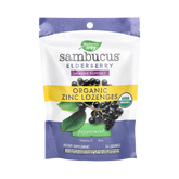 Nature's Way, Organic Sambucus Zinc Lozenges Peppermint Flavour, 24 Lozenges