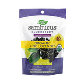Nature's Way, Organic Sambucus Zinc Honey Lemon Flavour, 24 Lozenges