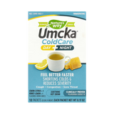 Nature's Way, Umcka, Cold Care, Day + Night, Soothing Hot Drink, Lemon-Citrus, Honey-Lemon, 12 Packets, 0.17 Oz Each