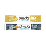 Nature's Way, Umcka, Cold Care, Day + Night, Soothing Hot Drink, Lemon-Citrus, Honey-Lemon, 12 Packets, 0.17 Oz Each