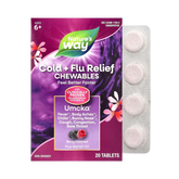 Nature's Way, Umcka Cold+Flu, Chewables Berry, 20 Tablets