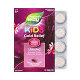 Nature's Way, Umcka, Kids Cold Relief, Non-Drowsy, For Ages 6+, Cherry, 10 Chewable Tablets