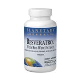 Planetary Herbals, Resveratrol with Red Wine Extract, 30 Tablets