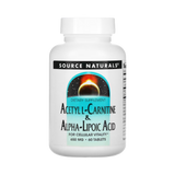Source Naturals, Acetyl L-Carnitine & Alpha-Lipoic Acid, 650 Mg, 60 Tabs