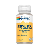 Solaray, Super Bio Vitamin D-3, 125 Mg, 120 Softgels