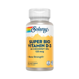 Solaray, Super Bio Vitamin D-3, 125 Mg, 120 Softgels